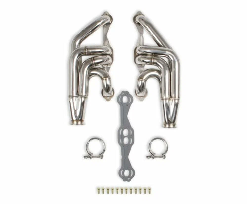 Flowtech Small Block Chevy Turbo Headers - Polished Finish - 11573FLT
